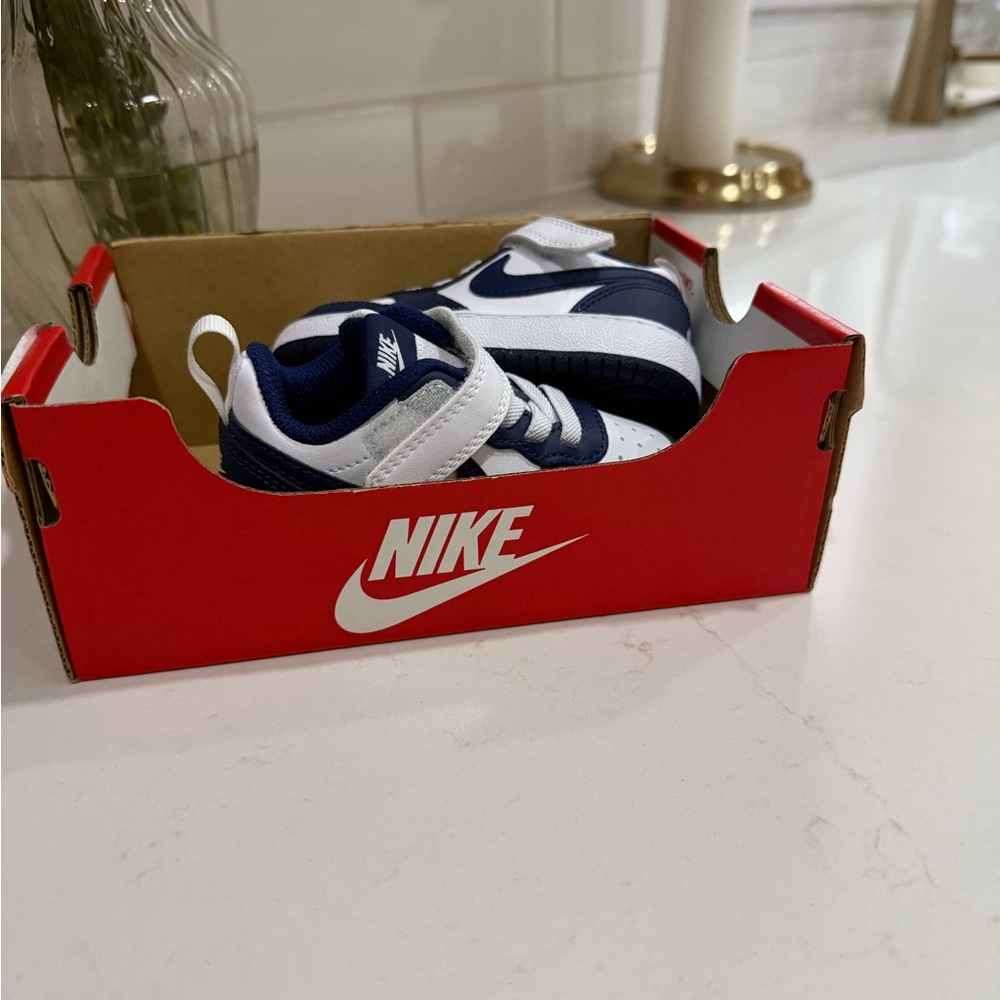 Nike Kids' Navy and White Sneakers